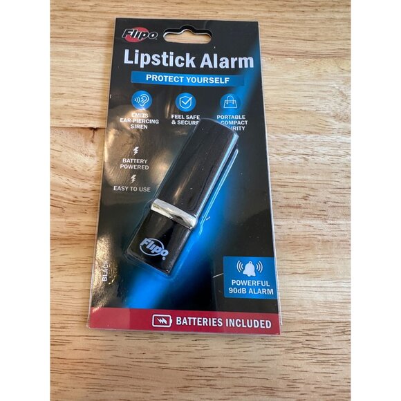 Flipo Lipstick Alarm - 90dB Personal Safety Device Compact & Portable Batteries - Picture 1 of 5